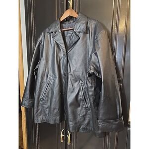 N.Y.D.A 100% LEATHER BLACK JACKET Women's 3xl